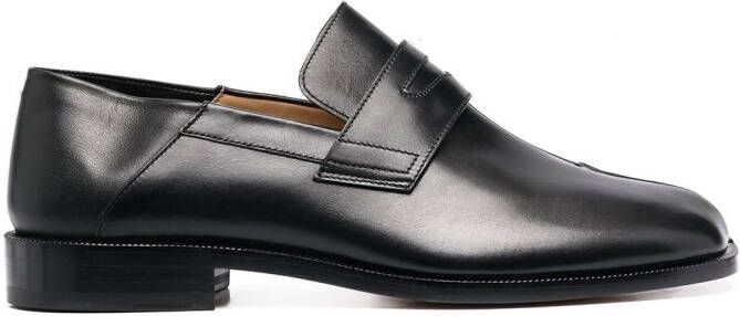 Maison Margiela Tabi leather loafers Black