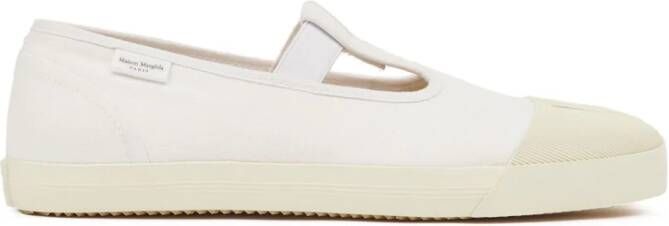Maison Margiela On the Deck Tabi canvas pumps White
