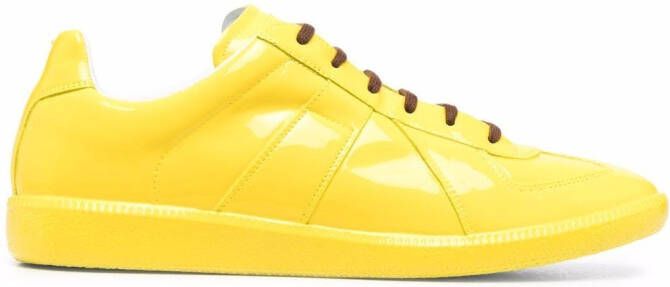Maison Margiela Replica high-shine sneakers Yellow