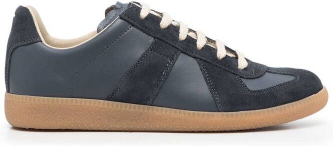 Maison Margiela Replica low-top leather sneakers Blue