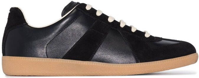 Maison Margiela Replica low-top leather sneakers Black