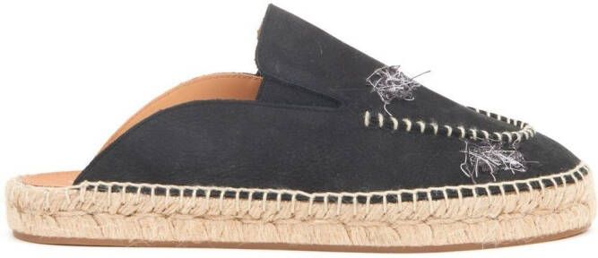 Maison Margiela embroidered espadrille mules Black
