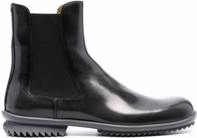 Maison Margiela square toe Chelsea boots Grey
