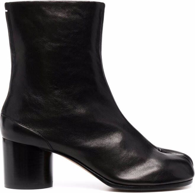 Maison Margiela Tabi 60mm leather ankle boots Black