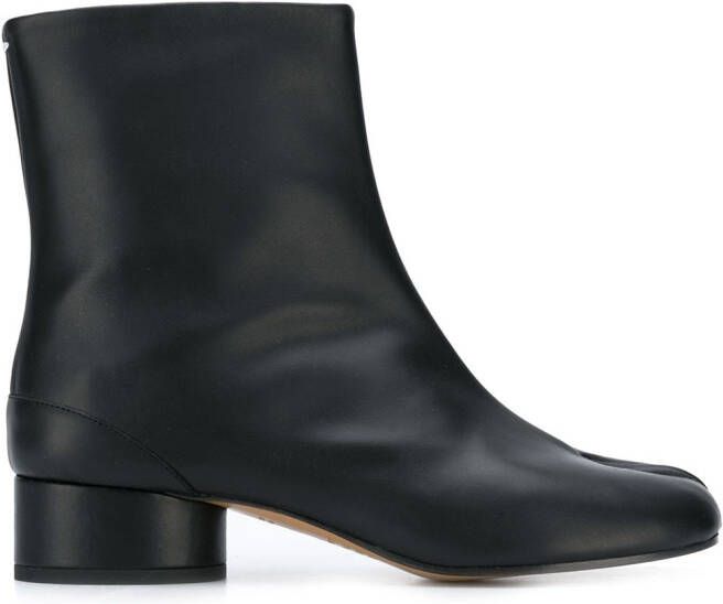 Maison Margiela Tabi 30mm leather ankle boots Black
