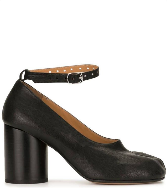 Maison Margiela Tabi 80mm Mary Jane pumps Black
