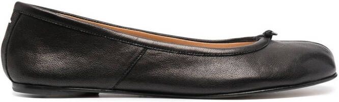 Maison Margiela Tabi leather ballet flats Black