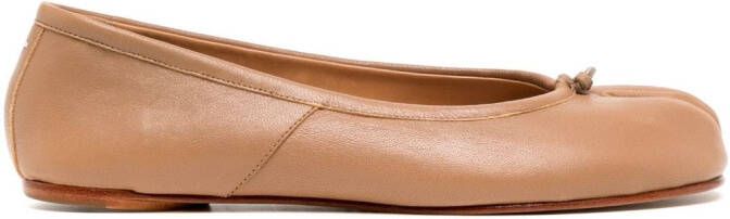 Maison Margiela Tabi leather ballet flats Brown