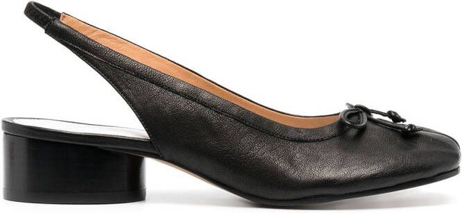 Maison Margiela Tabi 40mm slingback pumps Black