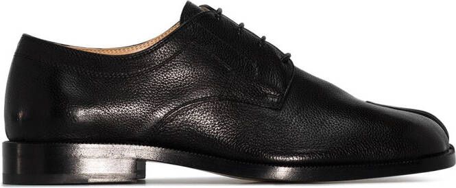 Maison Margiela Tabi lace-up leather brogues Black