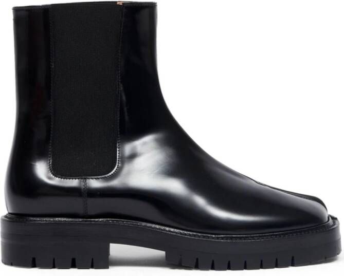 Maison Margiela Tabi leather Chelsea boots Black