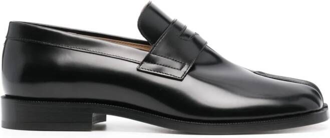 Maison Margiela Tabi leather loafers Black