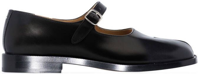 Maison Margiela Tabi leather Mary Jane pumps Black