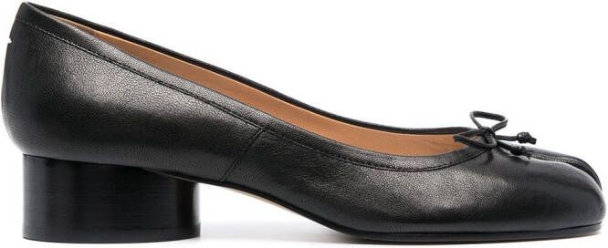 Maison Margiela Tabi 30mm leather ballerina pumps Black