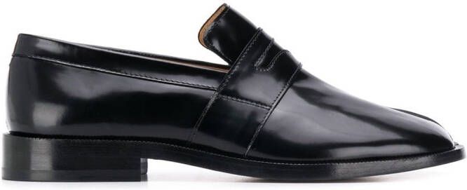 Maison Margiela Tabi leather loafers Black