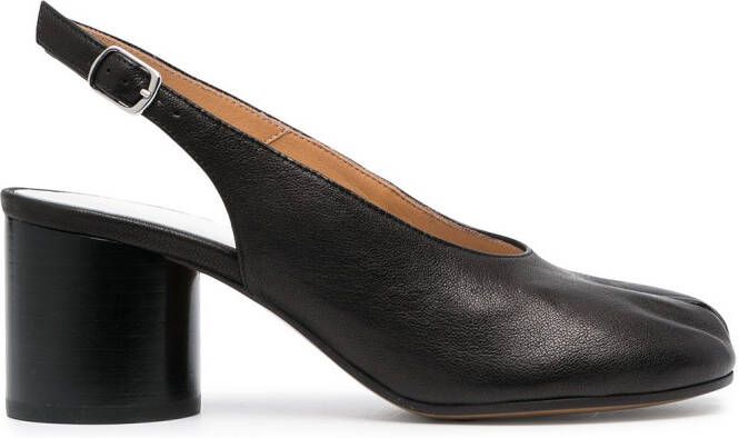 Maison Margiela Tabi 60mm slingback pumps Black