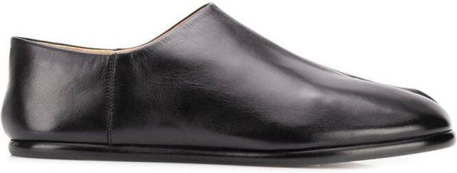Maison Margiela Tabi leather slip-on shoes Black