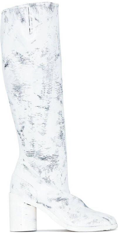 Maison Margiela Tabi Bianchetto 80mm knee-high boots White