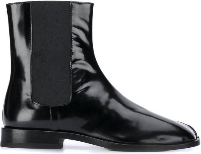 Maison Margiela Tabi leather Chelsea boots Black