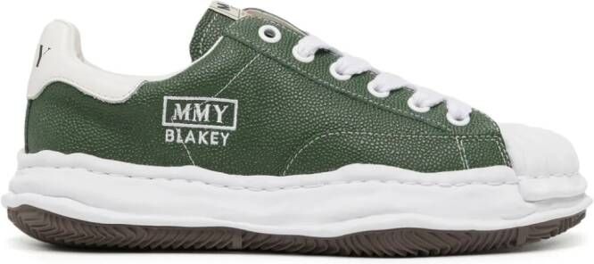 Maison MIHARA YASUHIRO Blakey OG Sole leather sneakers Green