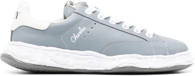 Maison MIHARA YASUHIRO Charles lace-up leather sneakers Blue