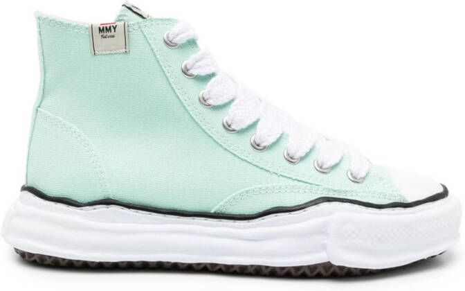 Maison MIHARA YASUHIRO Peterson cotton-canvas sneakers Green