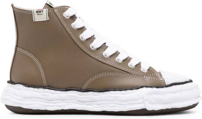 Maison MIHARA YASUHIRO Peterson23 high-top sneakers Brown
