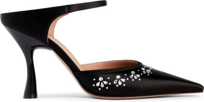 Malone Souliers Cassie 90mm crystal-embellished pumps Black