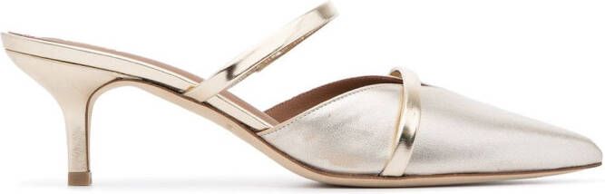 Malone Souliers Frankie 45mm mules Gold