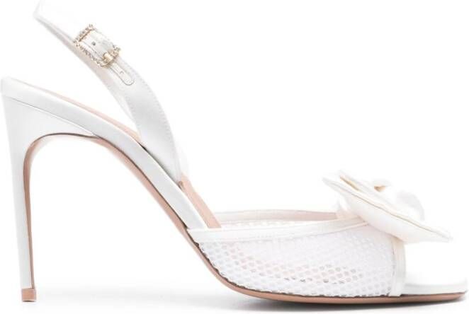 Malone Souliers Maera 90mm slingback sandals White