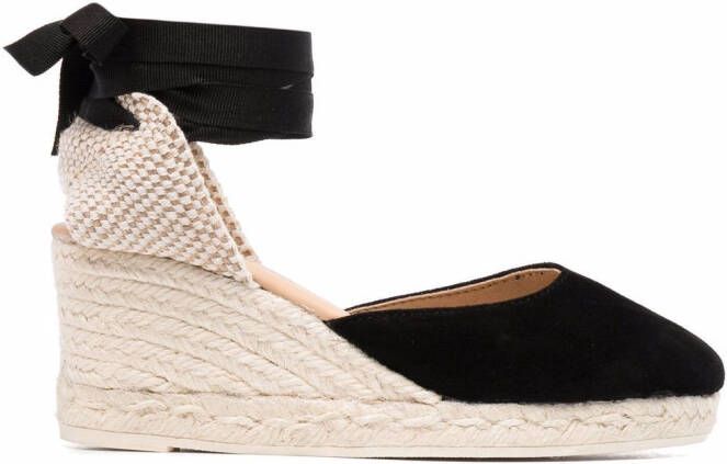 Manebi 75mm espadrilles Black