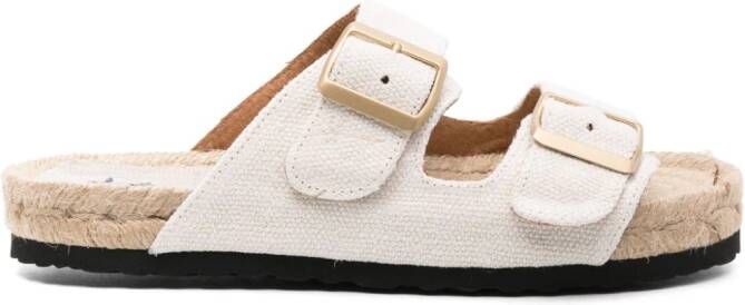 Manebi Nordic double-strap slides White