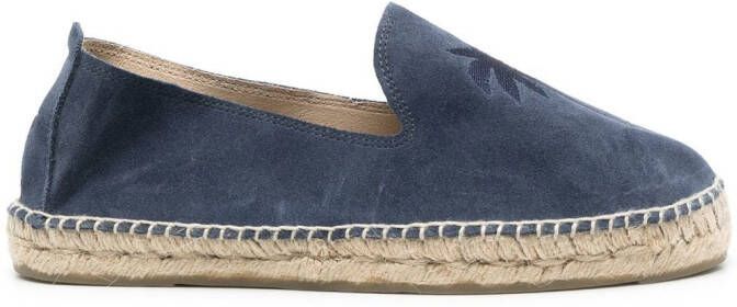 Manebi Palm Springs suede espadrilles Blue
