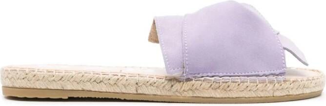 Manebi suede twisted espadrilles Purple