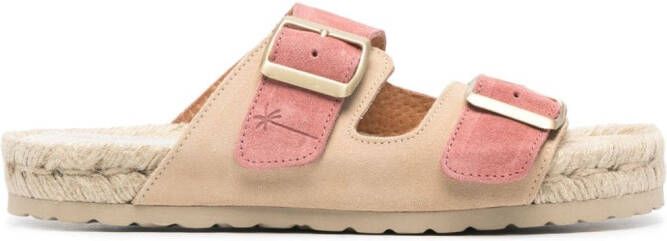 Manebi Venice suede espadrilles Pink