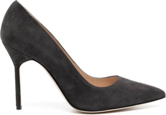 Manolo Blahnik BB 100mm suede pumps Black