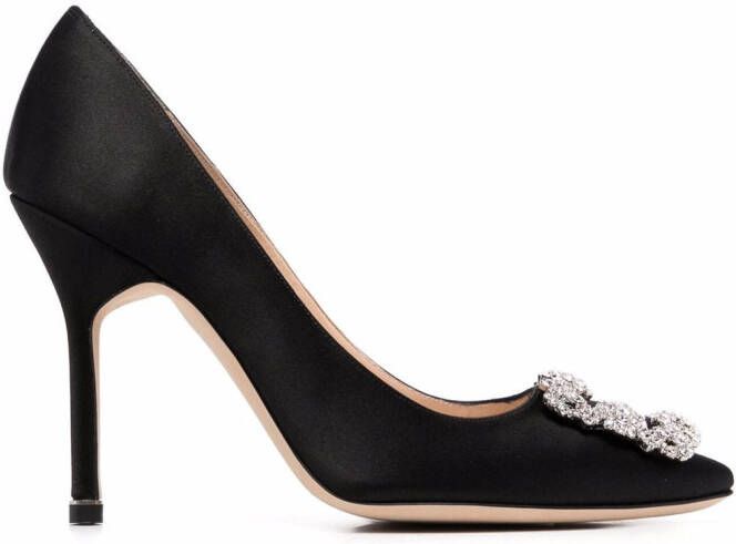 Manolo Blahnik buckle-detail stiletto pumps Black