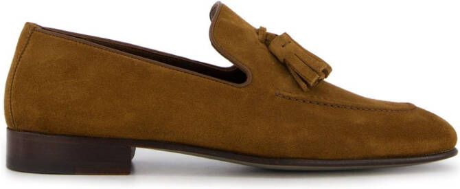 Manolo Blahnik Chester suede loafers Brown