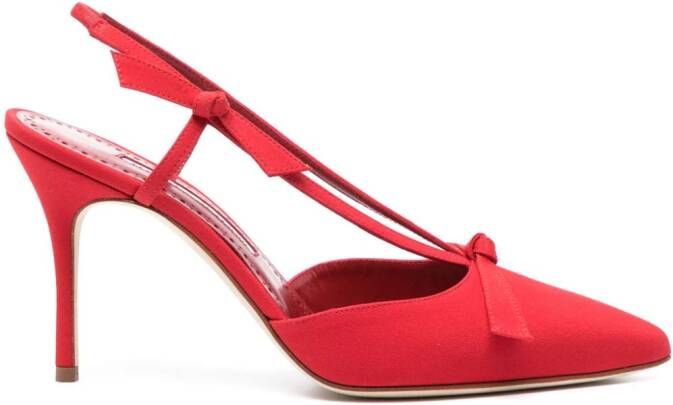 Manolo Blahnik Corintia 90mm pumps Red