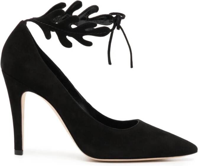 Manolo Blahnik Florettehi 100mm suede pumps Black