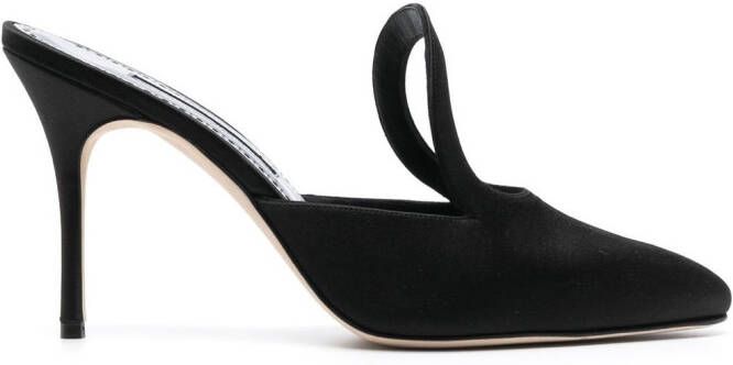 Manolo Blahnik Fugati 100mm heeled mules Black