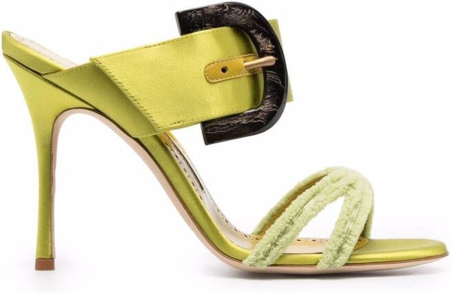Manolo Blahnik Guey open toe sandals Green