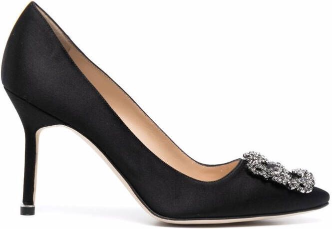 Manolo Blahnik Hangisi pointed pumps Black