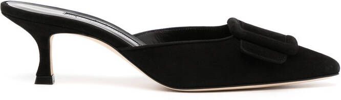 Manolo Blahnik Maysale 50mm mules Black