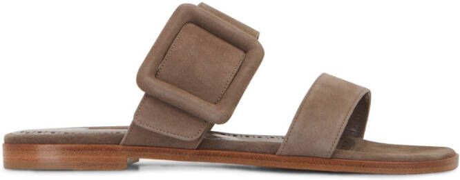 Manolo Blahnik open-toe sandals Brown