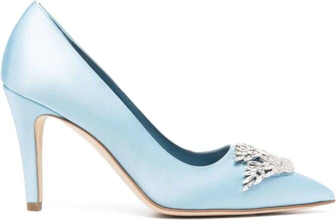Manolo Blahnik 90mm Palos pumps Blue
