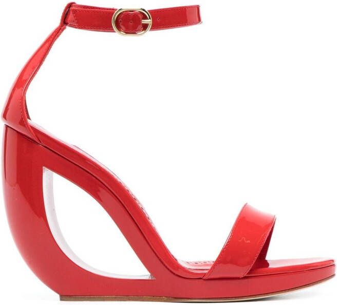 Manolo Blahnik Rocar 120m sandals Red