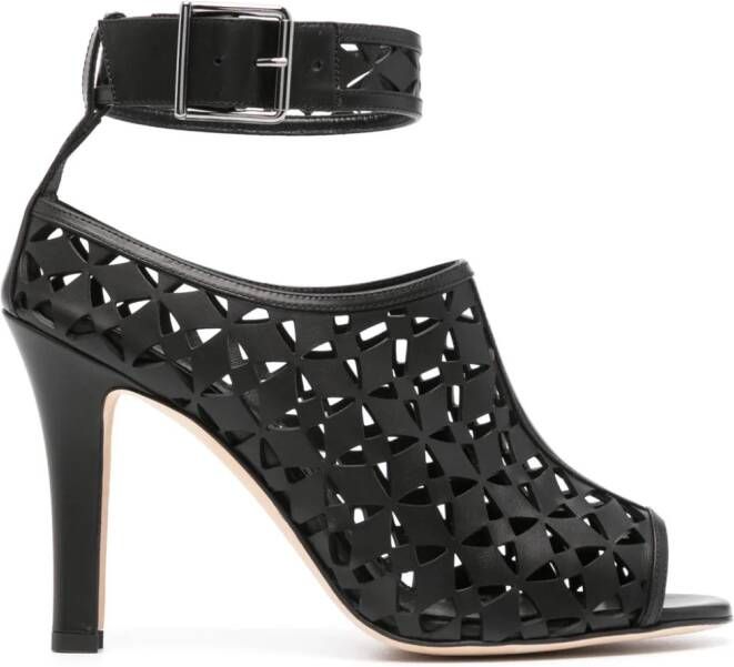 Manolo Blahnik Tingah 105mm laser-cut pumps Black