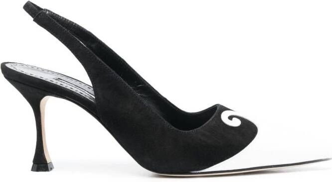 Manolo Blahnik Zaboru 75mm slingback pumps Black