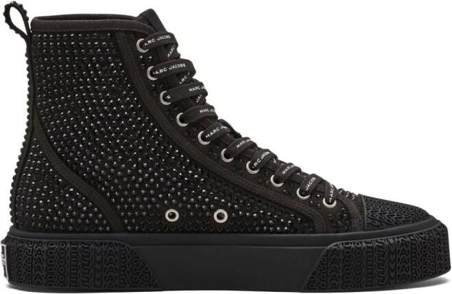 Marc Jacobs The Crystal Canvas high-top sneakers Black